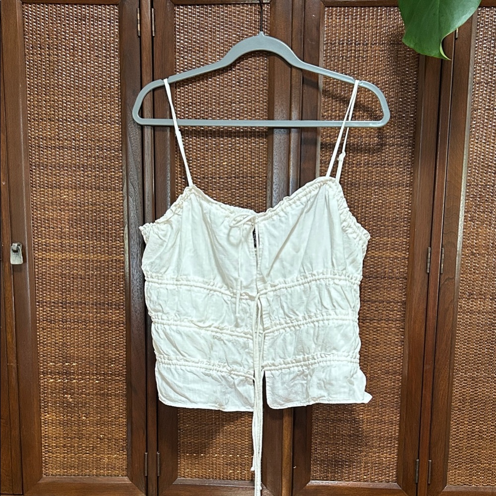 H&M Cream Camisole with Tie Details